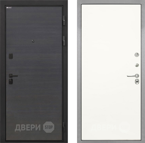 Входная металлическая Дверь Интекрон (INTECRON) Профит Black Эковенге Гладкая Слоновая кость в Истра