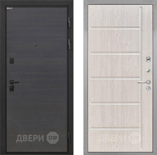 Входная металлическая Дверь Интекрон (INTECRON) Профит Black Эковенге ФЛ-102 Сосна белая в Истра