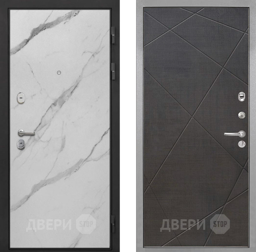 Дверь Интекрон (INTECRON) Гектор Мрамор Арктик Лучи-М Венге распил кофе в Истра