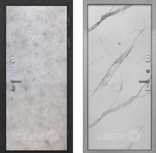 Входная металлическая Дверь Интекрон (INTECRON) Гектор Мрамор Светлый Гладкая Мрамор натуральный арктик в Истра