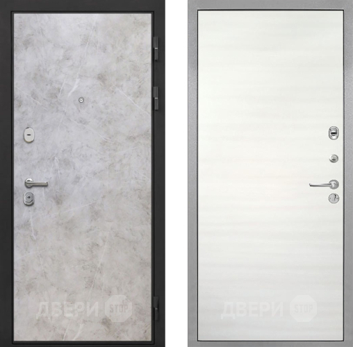 Входная металлическая Дверь Интекрон (INTECRON) Гектор Мрамор Светлый Гладкая Дуб сильвер поперечный в Истра