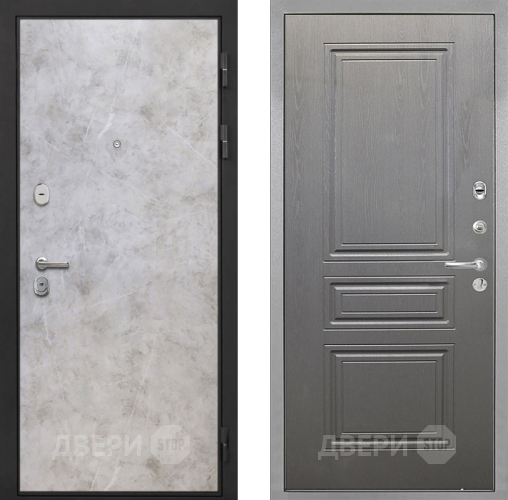 Входная металлическая Дверь Интекрон (INTECRON) Гектор Мрамор Светлый ФЛ-243 Графит вуд дуб в Истра