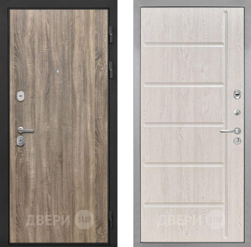 Входная металлическая Дверь Интекрон (INTECRON) Гектор Дуб Турин ФЛ-102 Сосна белая в Истра
