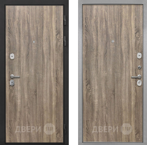 Входная металлическая Дверь Интекрон (INTECRON) Гектор Дуб Турин Гладкая Дуб турин в Истра