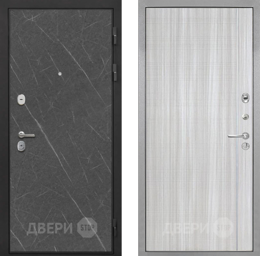 Входная металлическая Дверь Интекрон (INTECRON) Гектор Гранит Лава Оникс В-07 с молдингом Сандал белый в Истра