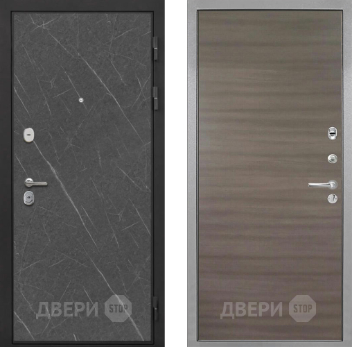 Входная металлическая Дверь Интекрон (INTECRON) Гектор Гранит Лава Оникс Гладкая Дуб тоскано поперечный в Истра