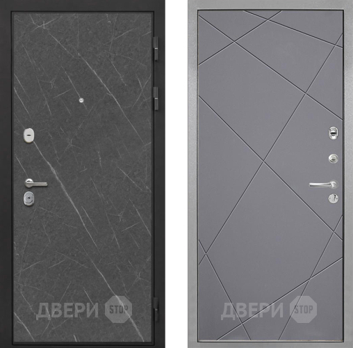 Входная металлическая Дверь Интекрон (INTECRON) Гектор Гранит Лава Оникс Лучи-М Графит софт в Истра