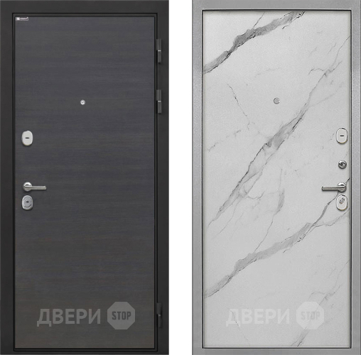 Входная металлическая Дверь Интекрон (INTECRON) Гектор Эковенге Гладкая Мрамор натуральный арктик в Истра