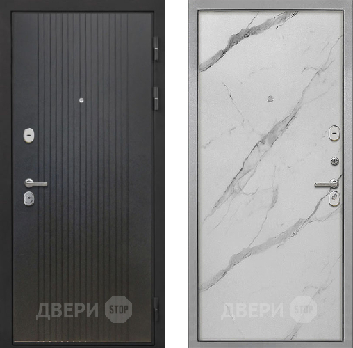 Входная металлическая Дверь Интекрон (INTECRON) Гектор ФЛ-295 Гладкая Мрамор натуральный арктик в Истра