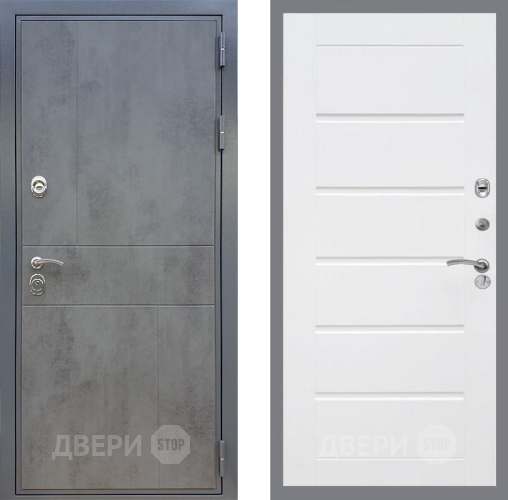 Входная металлическая Дверь Рекс (REX) ФЛ-290 Сити Белый ясень в Истра