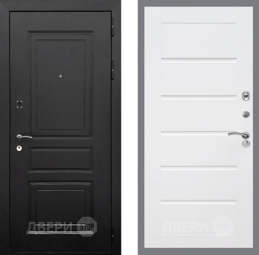 Входная металлическая Дверь Рекс (REX) 6 Венге Сити Белый ясень в Истра