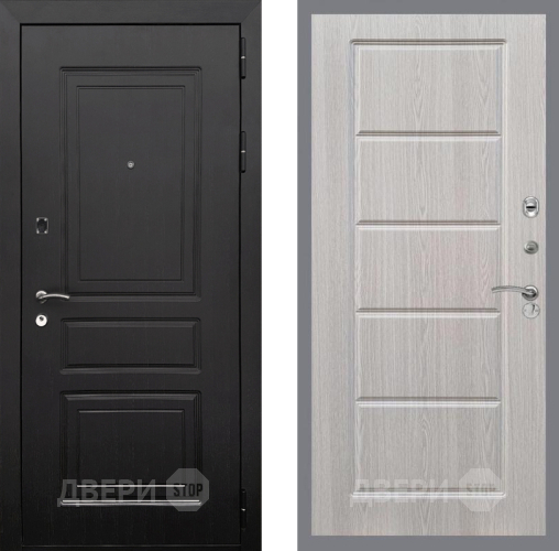 Входная металлическая Дверь Рекс (REX) 6 Венге FL-39 Беленый дуб в Истра