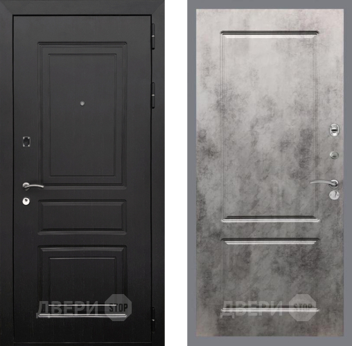 Входная металлическая Дверь Рекс (REX) 6 Венге FL-117 Бетон темный в Истра