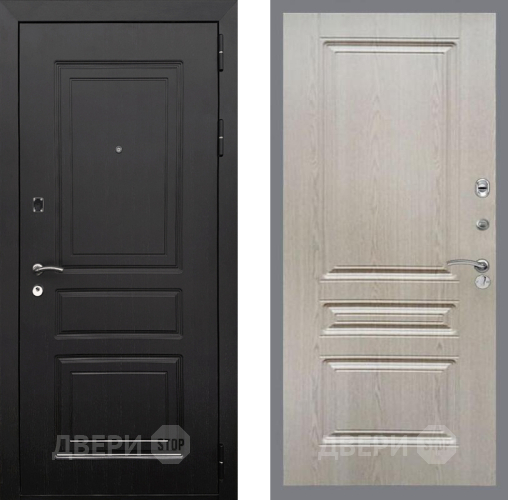 Входная металлическая Дверь Рекс (REX) 6 Венге FL-243 Беленый дуб в Истра