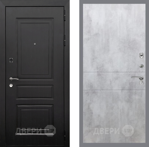 Входная металлическая Дверь Рекс (REX) 6 Венге FL-290 Бетон светлый в Истра