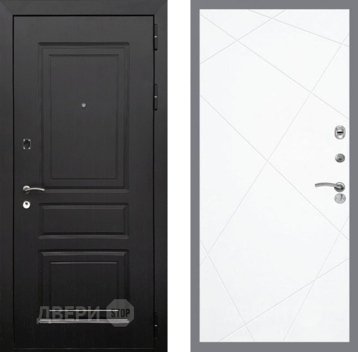 Входная металлическая Дверь Рекс (REX) 6 Венге FL-291 Силк Сноу в Истра