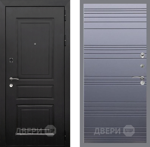 Входная металлическая Дверь Рекс (REX) 6 Венге Line Силк титан в Истра