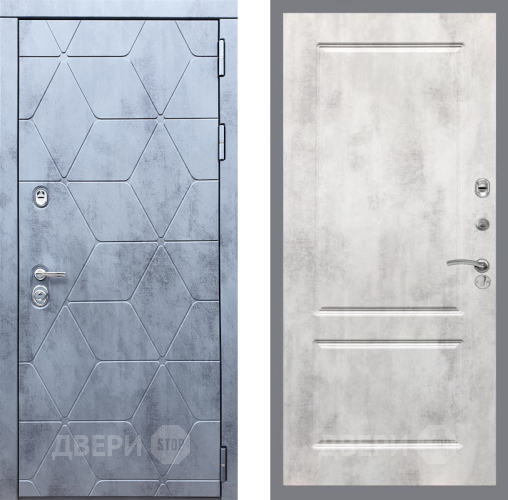Входная металлическая Дверь Рекс (REX) 28 FL-117 Бетон светлый в Истра
