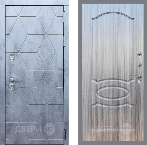 Входная металлическая Дверь Рекс (REX) 28 FL-128 Сандал грей в Истра