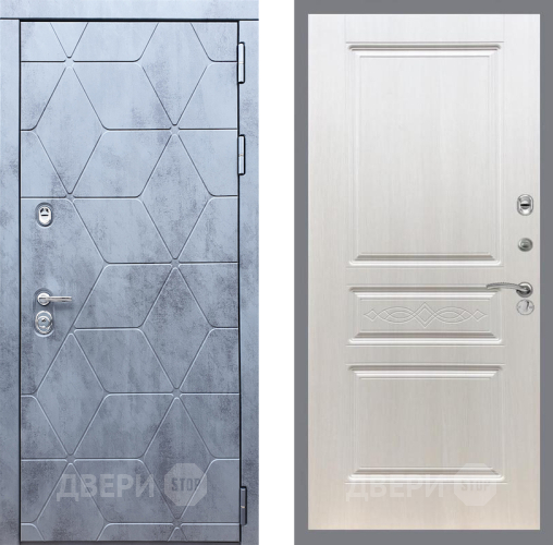 Входная металлическая Дверь Рекс (REX) 28 FL-243 Лиственница беж в Истра