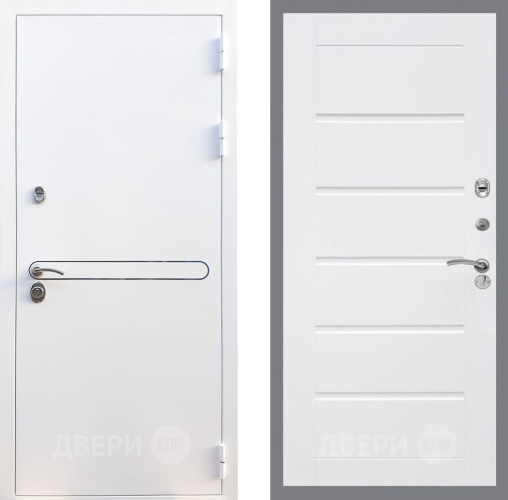 Входная металлическая Дверь Рекс (REX) 27 Сити Белый ясень в Истра