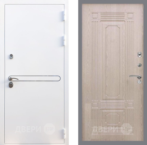 Входная металлическая Дверь Рекс (REX) 27 FL-2 Беленый дуб в Истра