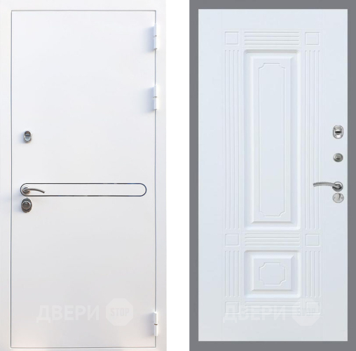 Входная металлическая Дверь Рекс (REX) 27 FL-2 Силк Сноу в Истра