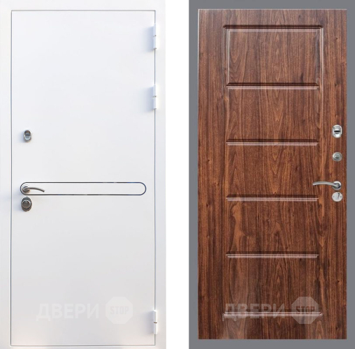 Входная металлическая Дверь Рекс (REX) 27 FL-39 орех тисненый в Истра