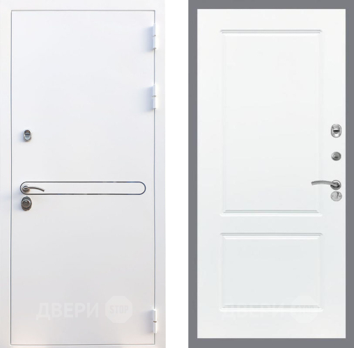 Входная металлическая Дверь Рекс (REX) 27 FL-117 Силк Сноу в Истра