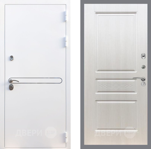 Входная металлическая Дверь Рекс (REX) 27 FL-243 Лиственница беж в Истра