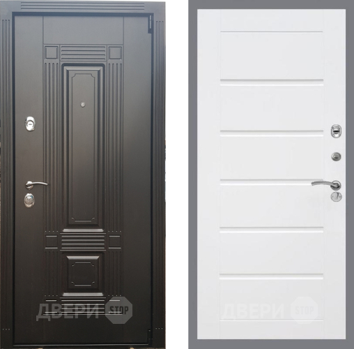 Входная металлическая Дверь Рекс (REX) 9 Сити Белый ясень в Истра