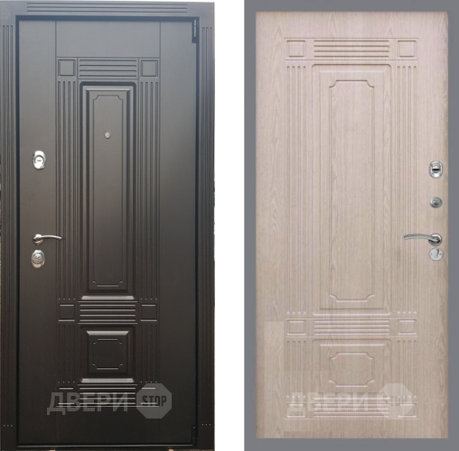 Входная металлическая Дверь Рекс (REX) 9 FL-2 Беленый дуб в Истра