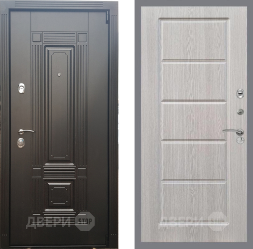 Входная металлическая Дверь Рекс (REX) 9 FL-39 Беленый дуб в Истра