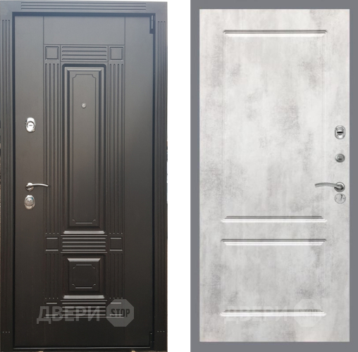 Входная металлическая Дверь Рекс (REX) 9 FL-117 Бетон светлый в Истра