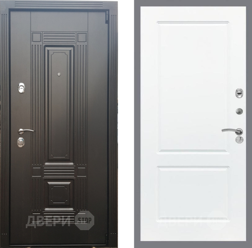 Входная металлическая Дверь Рекс (REX) 9 FL-117 Силк Сноу в Истра