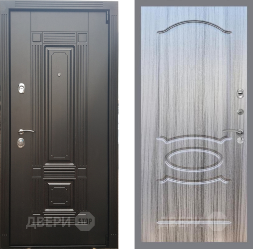 Входная металлическая Дверь Рекс (REX) 9 FL-128 Сандал грей в Истра