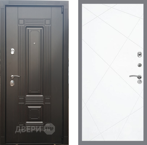 Входная металлическая Дверь Рекс (REX) 9 FL-291 Силк Сноу в Истра