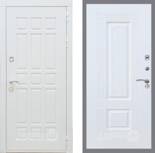 Входная металлическая Дверь Рекс (REX) 8 Силк Сноу FL-2 Силк Сноу в Истра