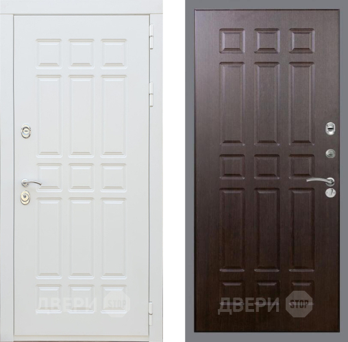 Входная металлическая Дверь Рекс (REX) 8 Силк Сноу FL-33 Венге в Истра