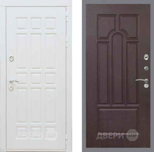 Входная металлическая Дверь Рекс (REX) 8 Силк Сноу FL-58 Венге в Истра