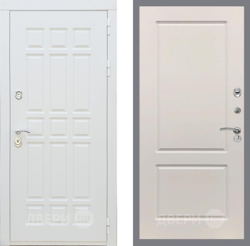 Входная металлическая Дверь Рекс (REX) 8 Силк Сноу FL-117 Шампань в Истра