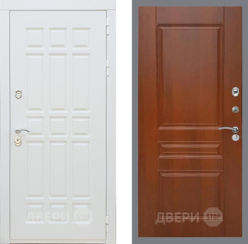 Входная металлическая Дверь Рекс (REX) 8 Силк Сноу FL-243 Итальянский орех в Истра