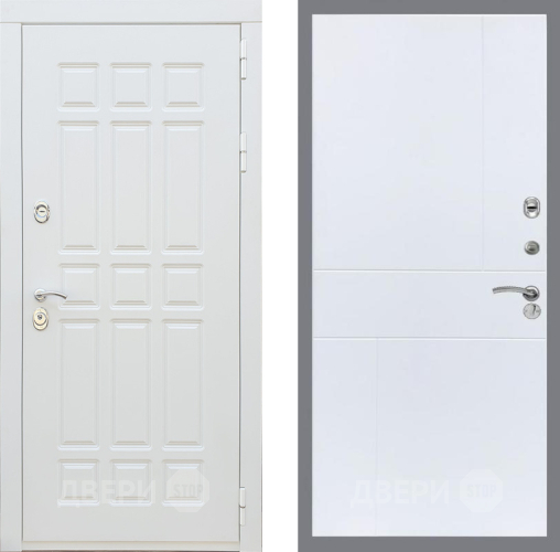 Входная металлическая Дверь Рекс (REX) 8 Силк Сноу FL-290 Силк Сноу в Истра