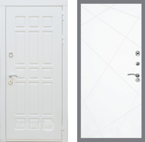 Входная металлическая Дверь Рекс (REX) 8 Силк Сноу FL-291 Силк Сноу в Истра