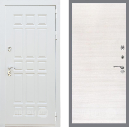 Входная металлическая Дверь Рекс (REX) 8 Силк Сноу GL Акация в Истра