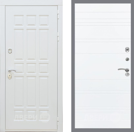 Входная металлическая Дверь Рекс (REX) 8 Силк Сноу Line Силк Сноу в Истра