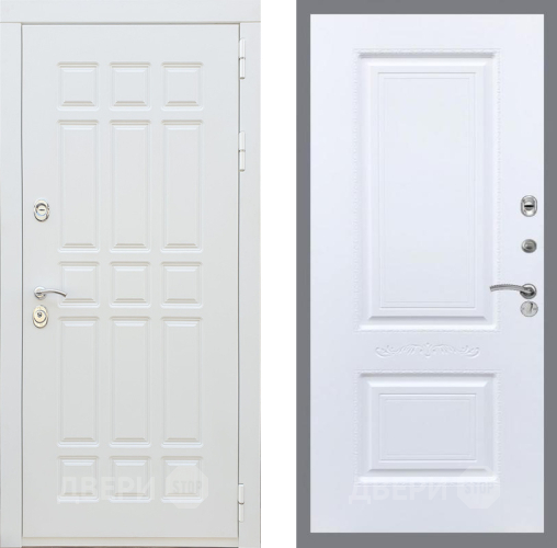 Входная металлическая Дверь Рекс (REX) 8 Силк Сноу Смальта Силк Сноу в Истра