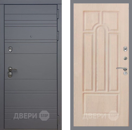Входная металлическая Дверь Рекс (REX) 14 силк титан FL-58 Беленый дуб в Истра