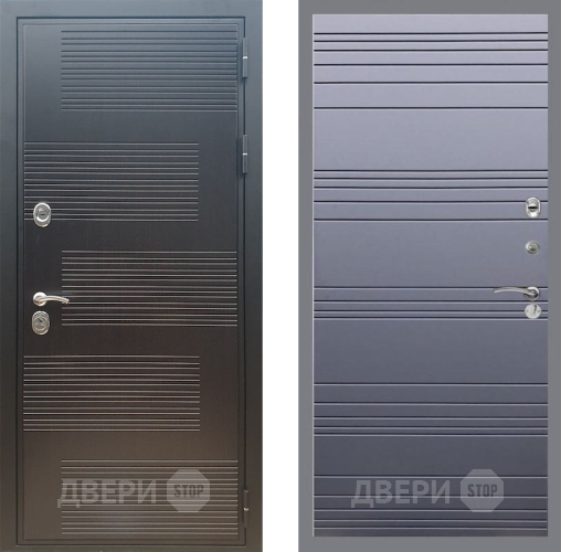 Входная металлическая Дверь Рекс (REX) премиум 185 Line Силк титан в Истра