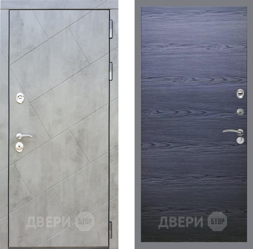 Входная металлическая Дверь Рекс (REX) 22 GL Дуб тангенальный черный в Истра